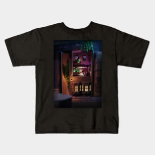 Book dioramas - reading in bed upstairs Kids T-Shirt